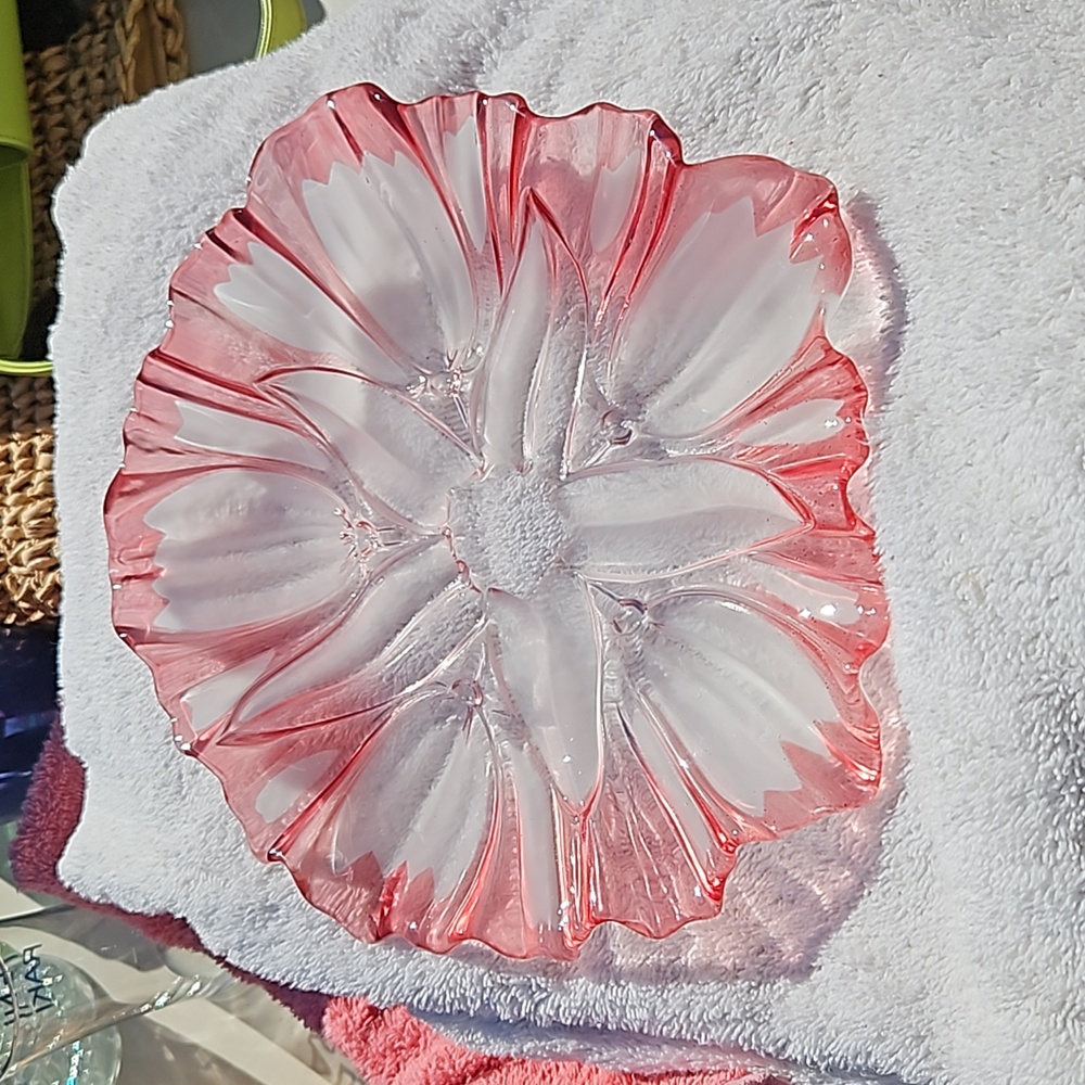 Mikasa pink tulip dish